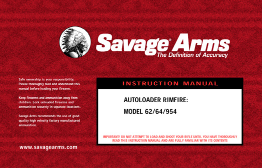 Savage 64 Owner's Manual